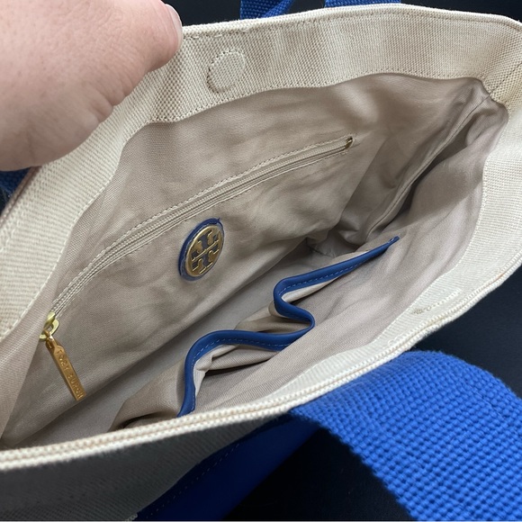 TORY BURCH CANVAS TOTE /BAG/PURSE HANDBAG - Picture 6 of 6